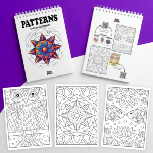 كتاب تلوين بتصاميم هندسية جميلة